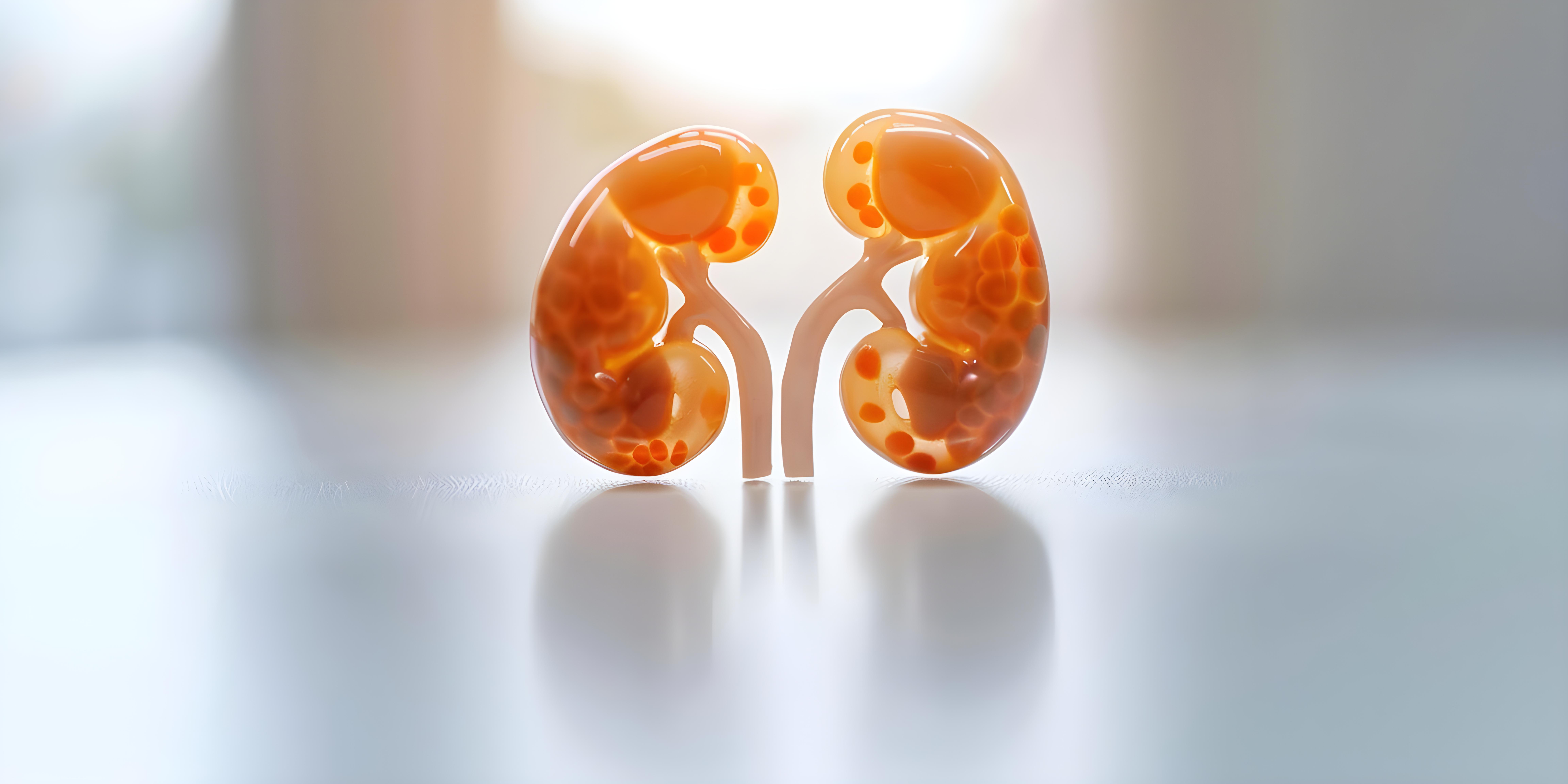 Nephrologist presenting advanced kidney care and renal health using digital kidney illustration