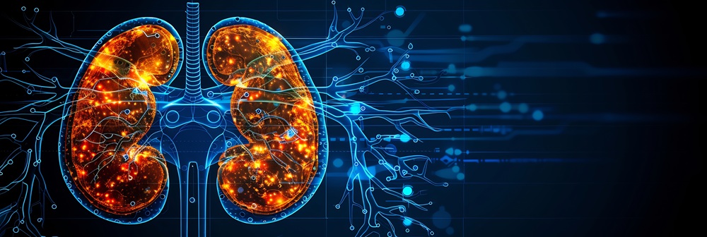 Hands holding glowing kidneys symbolizing kidney health and protection at Nephron Kidney Centre